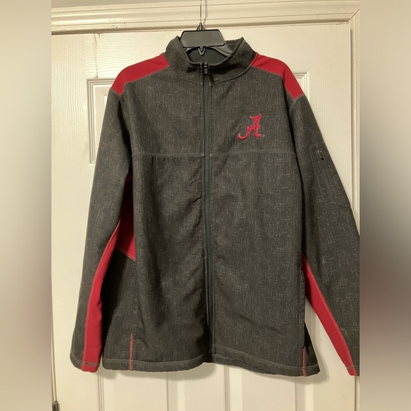 Men’s Colosseum NCAA Alabama Crimson Tide Zip Up Jacket Size L - Picture 1 of 4